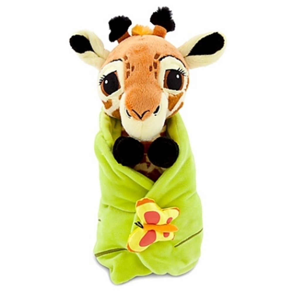 Disney Parks Babies Giraffe Baby Plush With Leaf Blanket Blankie Animal Kingdom